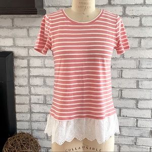 Loft • eyelet bottom tee